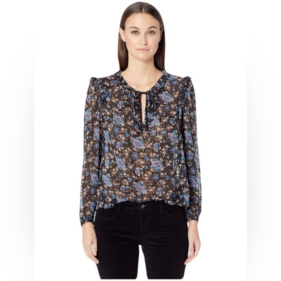 Rebecca Taylor Tops - Rebecca Taylor Solstice Floral Pullover Silk Blouse, size 2 / Small